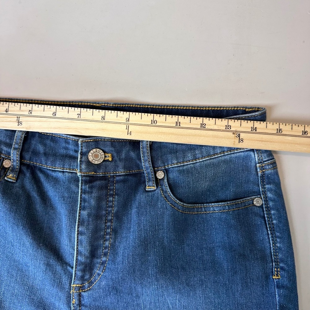 Talbots Slim Ankle Jeans Womens 4 Blue Stretch Mid Rise Straight Denim - Picture 8 of 12